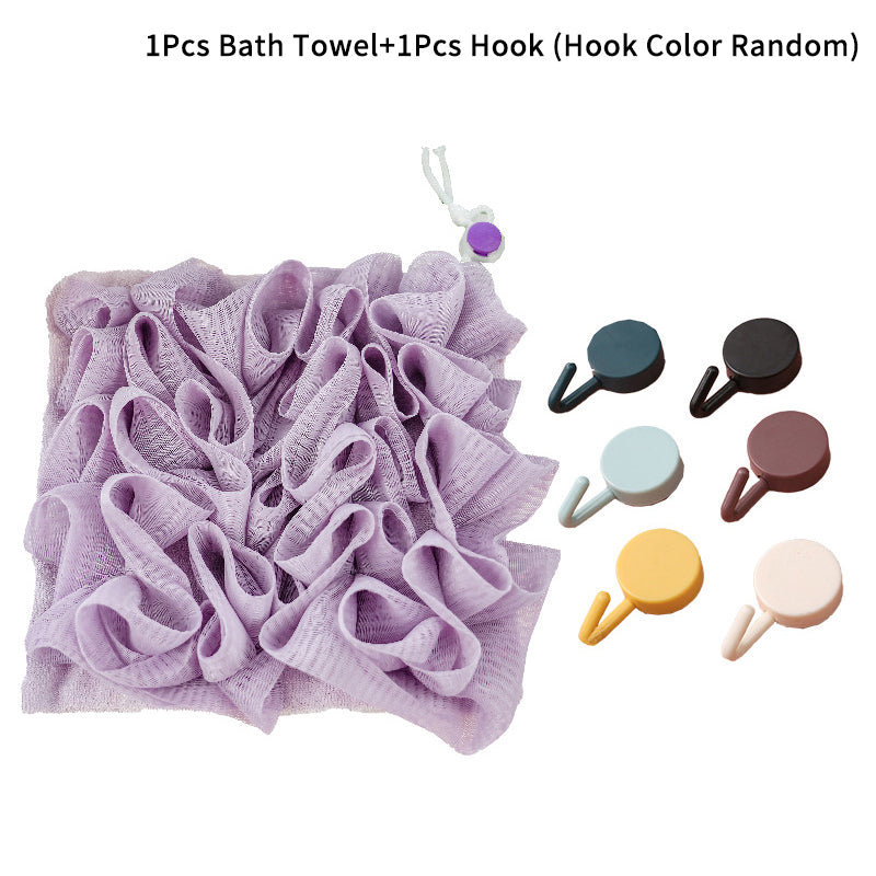 2-In-1 Bath Ball Towel Loofah Bathing Tool