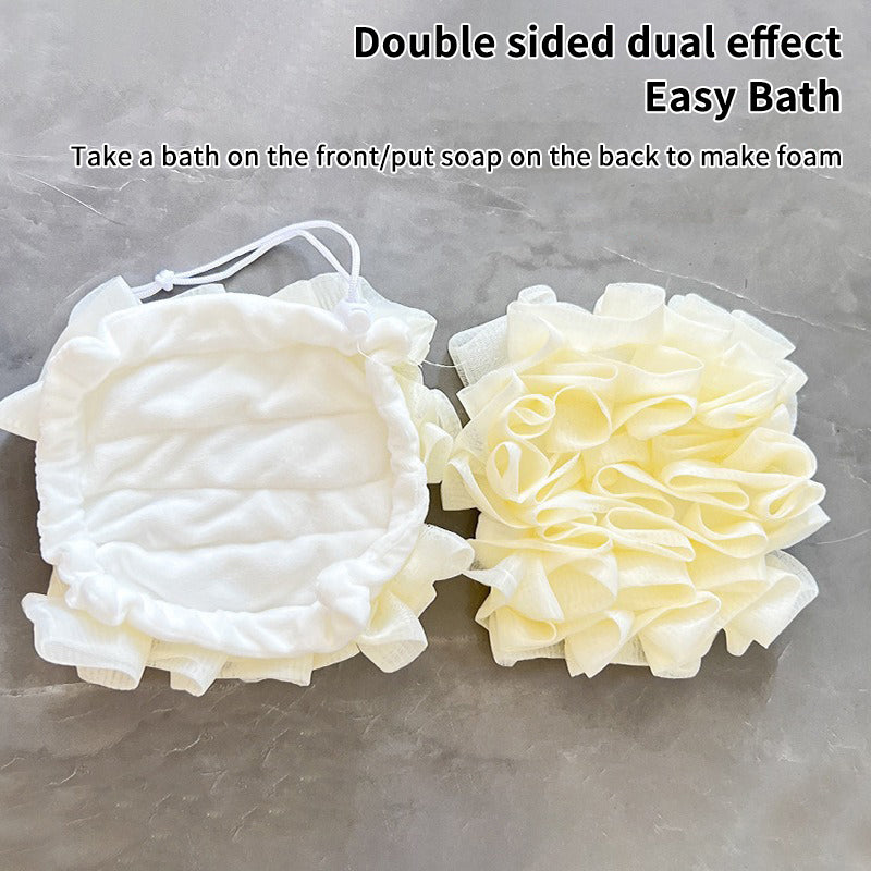 2-In-1 Bath Ball Towel Loofah Bathing Tool