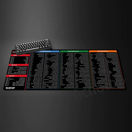 Desktop mat with mouse pad
