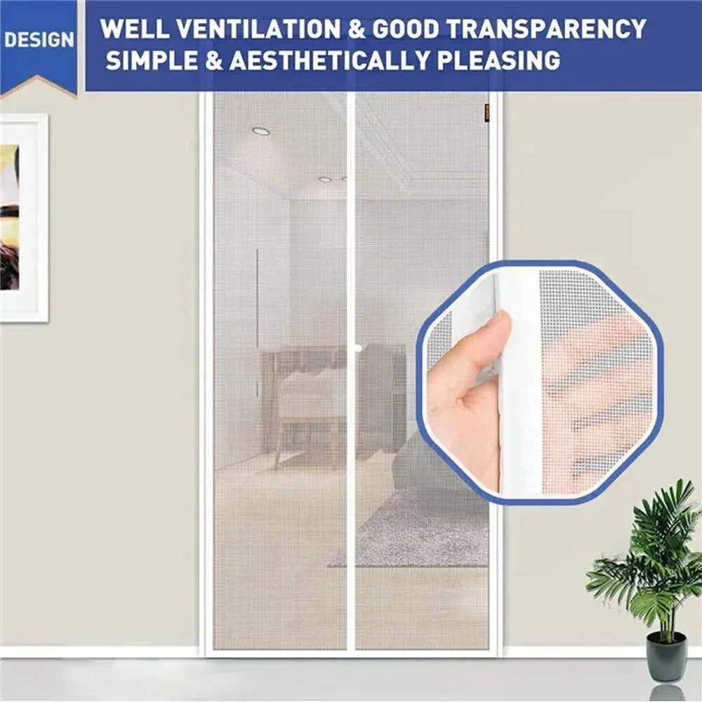 Anti Mosquito Fly Curtains For Doors Screen Magnetic Mosquito Net Door
