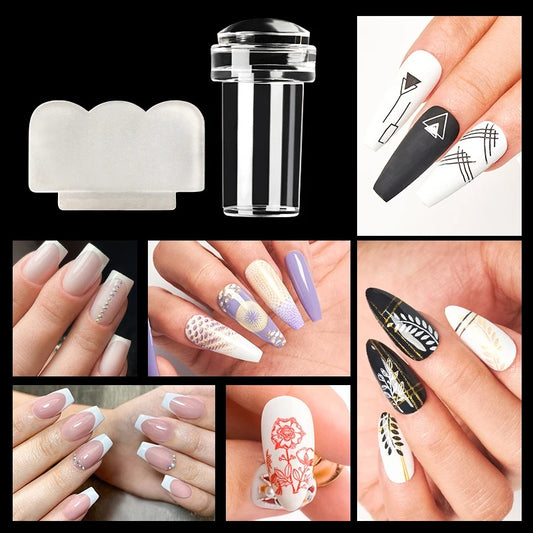 Silicone Transparent Nail Art Stamper